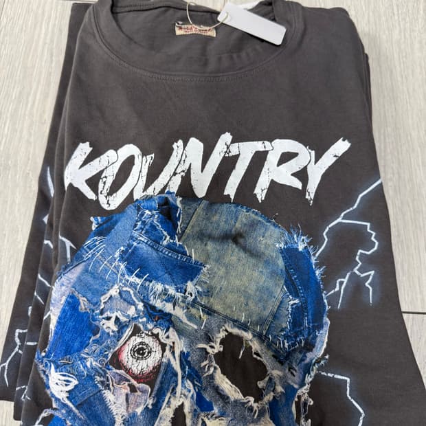 (M,L,XL)캐피탈 컨트리 보로 페이스 반팔티