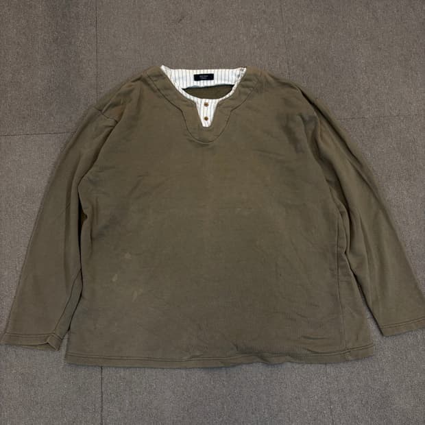 SACSNY Y’SACCS 요지야마모토 빈티지 헨리넥 티셔츠