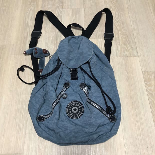 (ONE SIZE) 키플링 KIPLING Y2K 복조리 블루 키플링 백팩