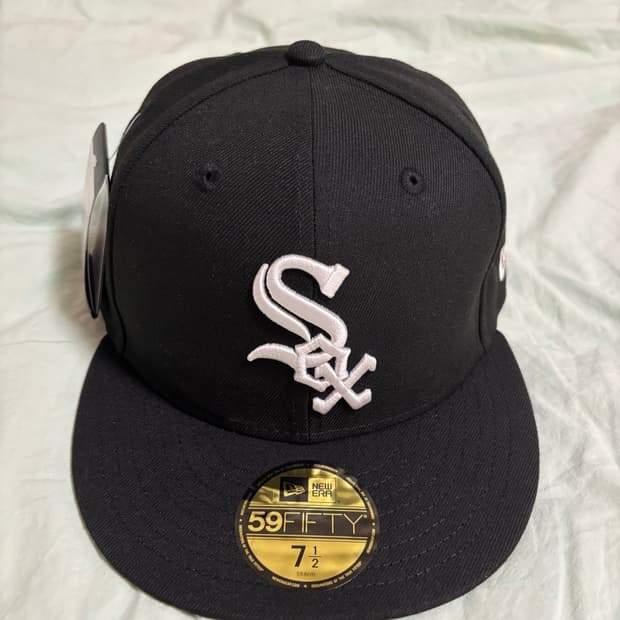 뉴에라 MLB 어센틱 시카고 화이트 삭스 게임 캡 블랙 59.6cm