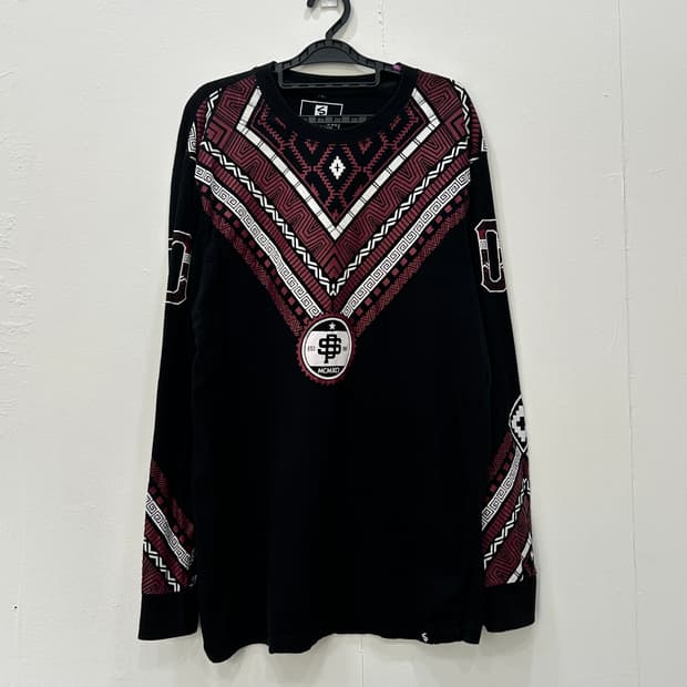 [L] 사우스폴 기하학 패턴 롱슬리브 긴팔티 남성 L