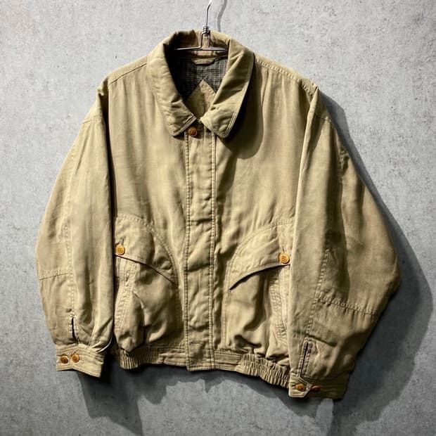 90s G.SELINA 재팬 베이지 봄버자켓