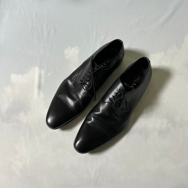 Prada classic cap toe derby shoes