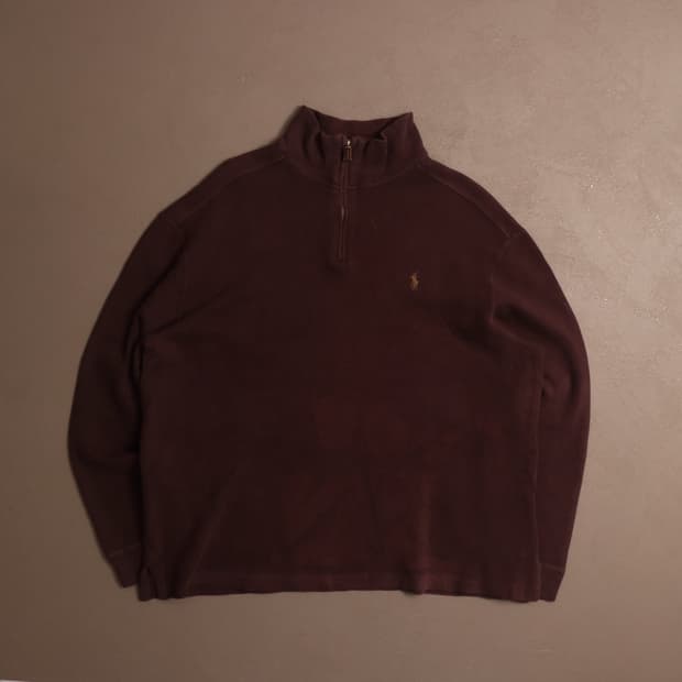 폴로 랄프로렌 반집업 코튼 니트 A1399