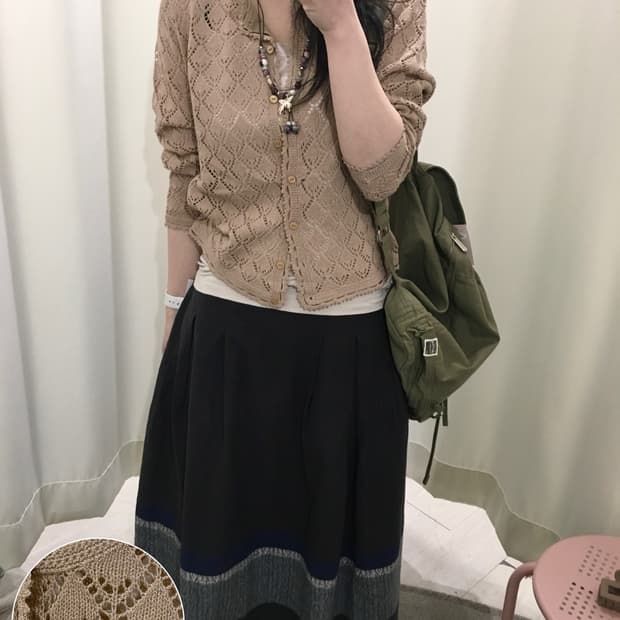 moca crochet cardigan