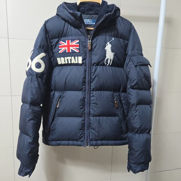 폴로 빅포니 브리테인 후드 다운 패딩 S 55