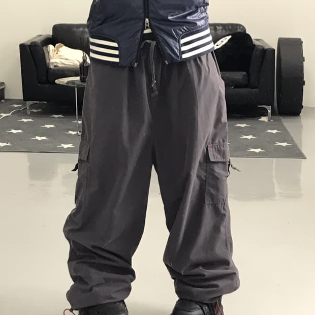 Jpn Brown Poly Cargo Pants