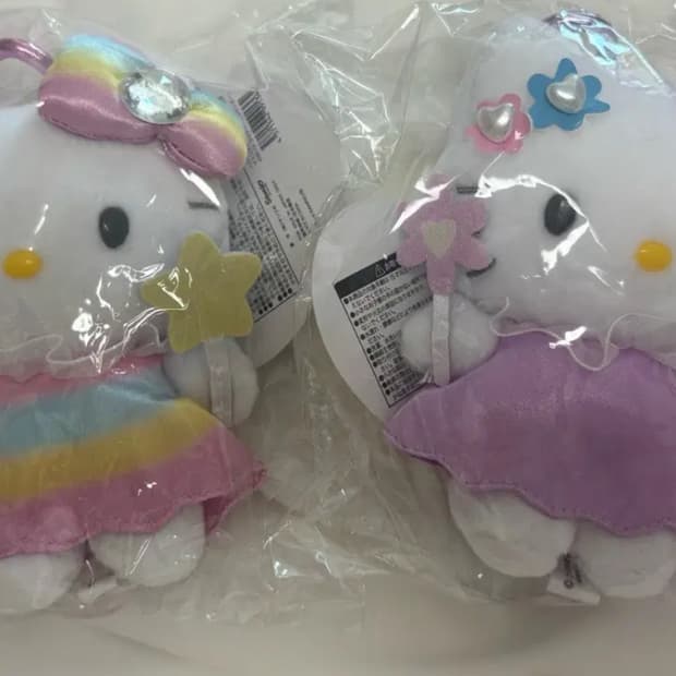 산리오 판타지 헬로 키티 페어리 하트 카라비너 마스코트 인형키링