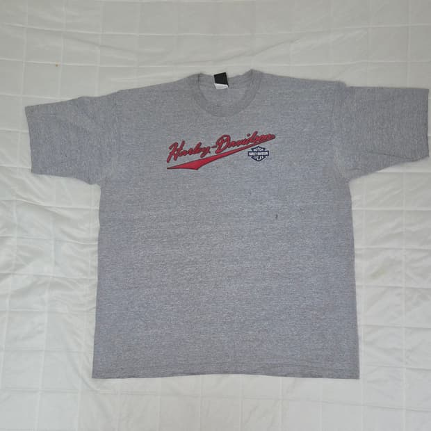 Xxl/90s 텍사스 콘로 딜러쉽 할리데이비슨 그레이