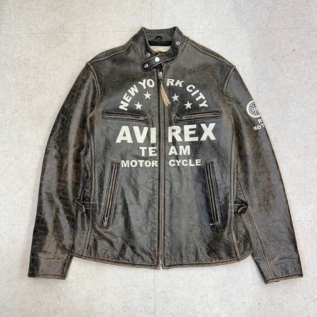 Avirex 아비렉스 가죽 자켓 