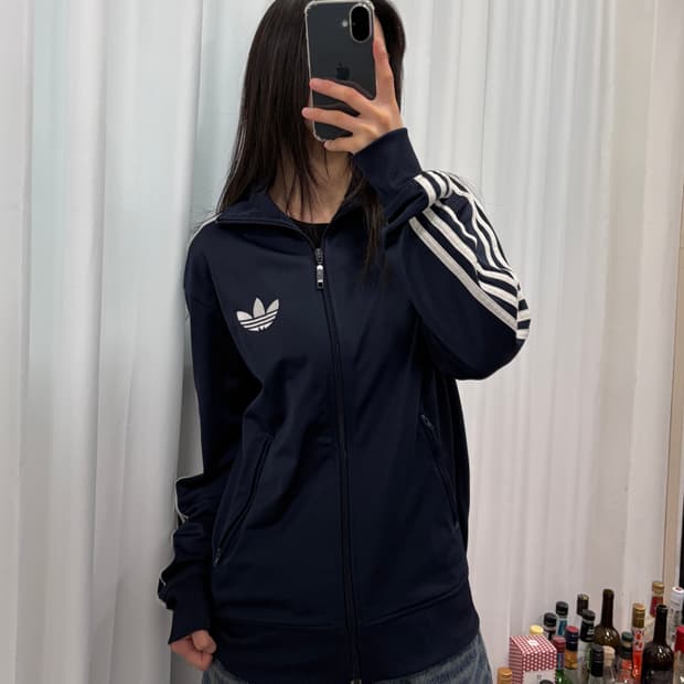 [S]아디다스 구형 파이어버드 네이비 트랙탑 져지