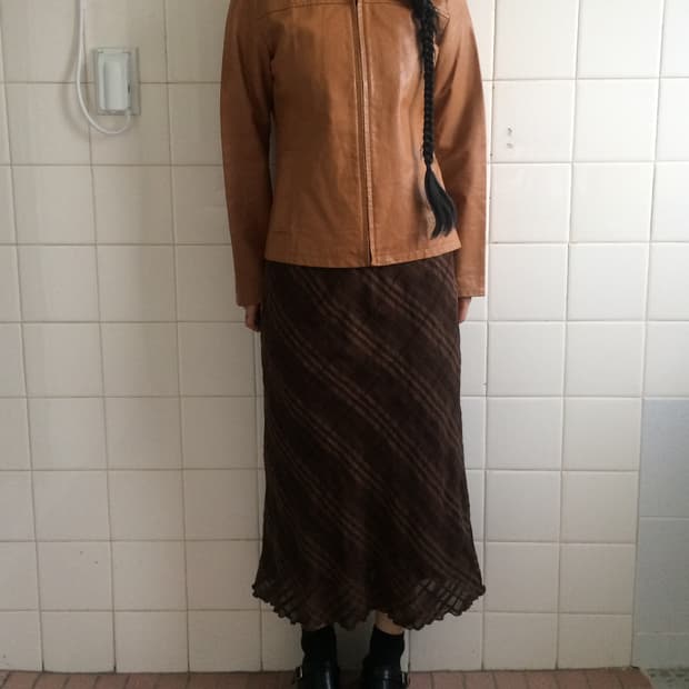 Pig skin leather jacket