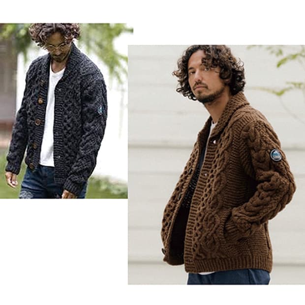 HIMALAYAN CLIMBER’S hand-knit 울가디건