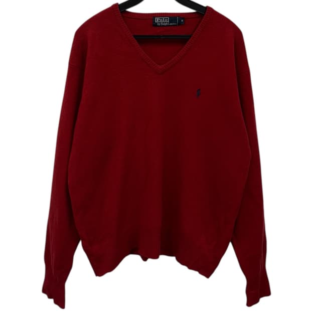 폴로랄프로렌 울 v넥 니트