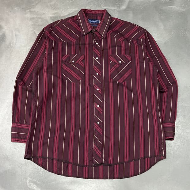  랭글러 스트라이프 웨스턴 셔츠 y15297