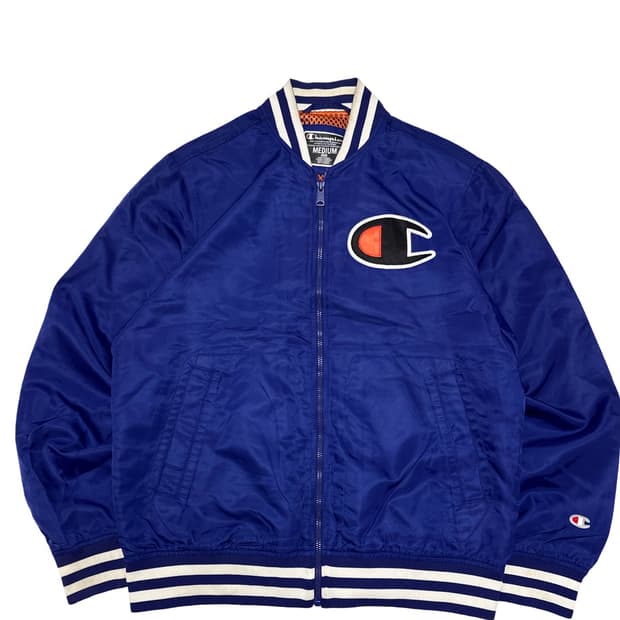 챔피온 빅로고 바시티 자켓