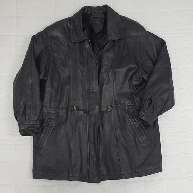 양가죽 레더 코트 XL