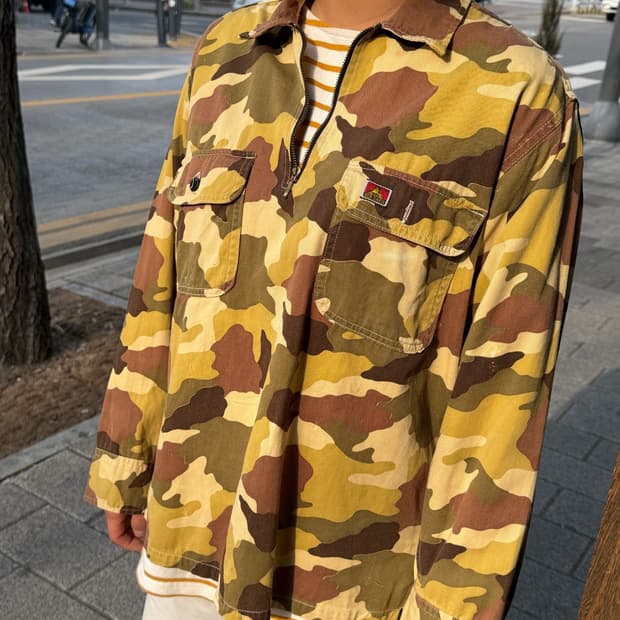 BEN DAVIS 카모 반집업 (Made In Japan)
