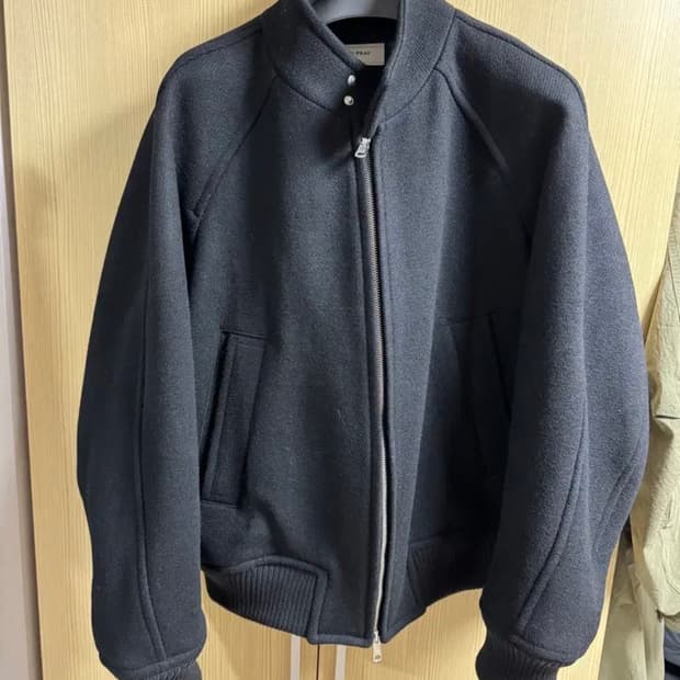 [L] 애프터프레이 울 해링턴 자켓 블랙