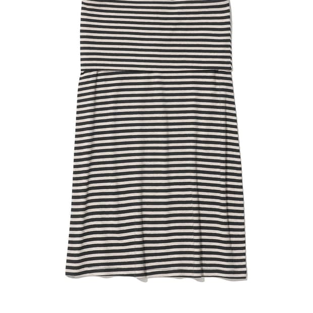 PWC FOLDING WAIST JERSEY MIDI SKIRT