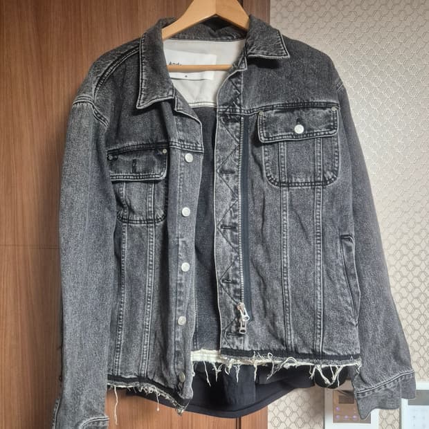 앤더슨벨 인사이드아웃흑청자켓m