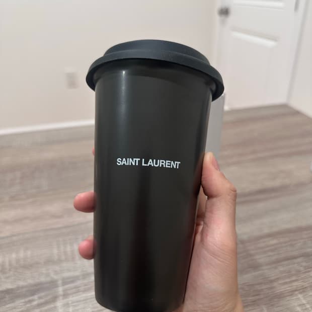 생로랑 리브드와 세라믹 커피 머그 블랙