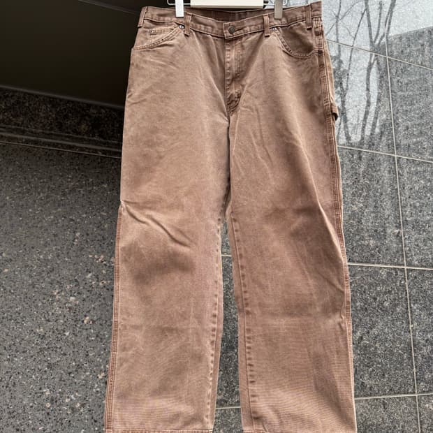 디키즈 브라운 카펜터 팬츠