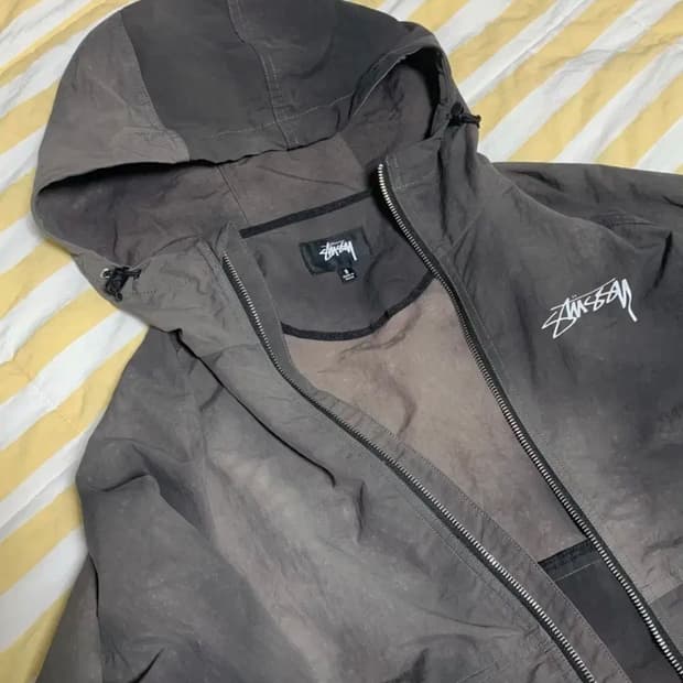 스투시 비치 쉘 블랙 s