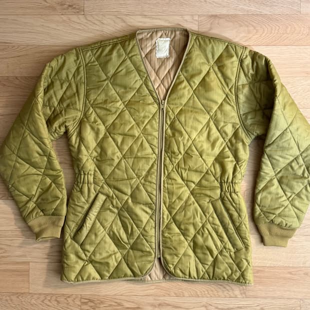 오리지널 한국군 퀼팅 라이너 자켓 / THK 지퍼 / 민트급 