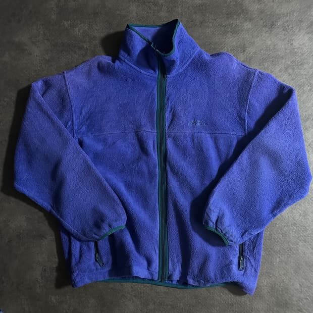 플리스 풀집업 자켓 퍼플