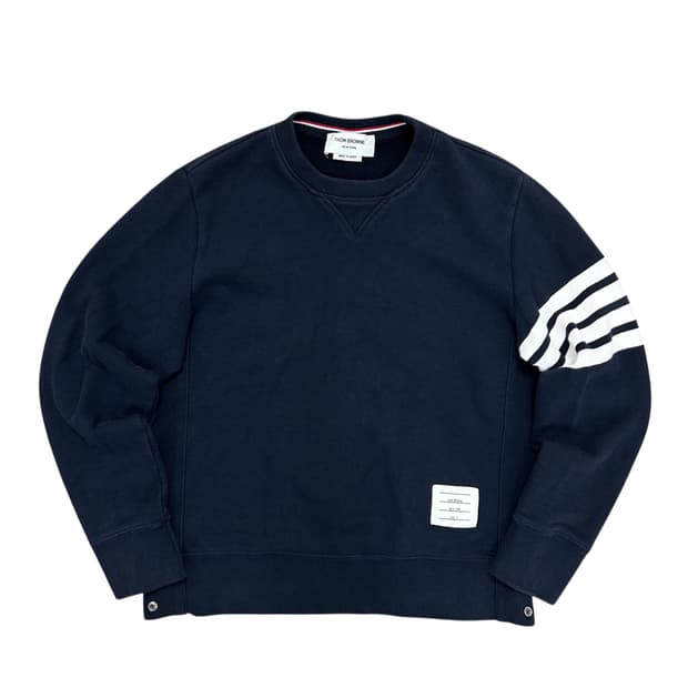 톰브라운 루프백 4바 네이비 스웻셔츠(3)