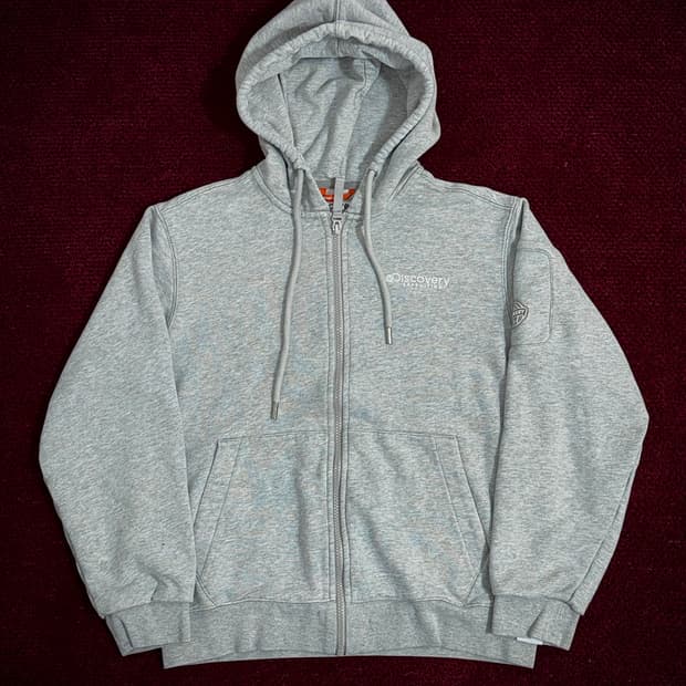 디스커버리 후드집업 그레이 90