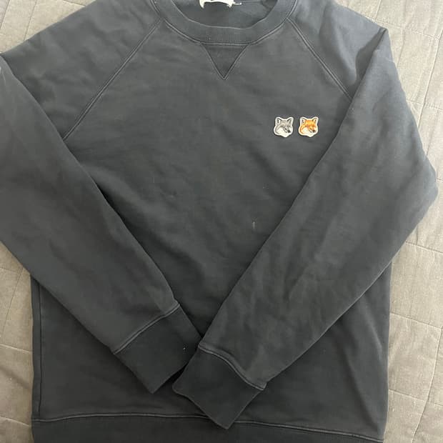 메종키츠네 더블폭스 정품 L