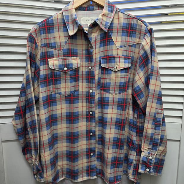 더그레이트 the great 플란넬 체크 셔츠
