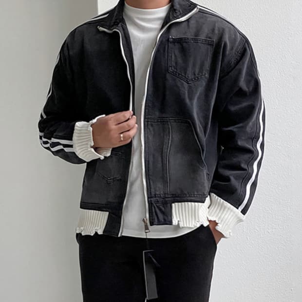 빈티지 워싱 데님 자켓