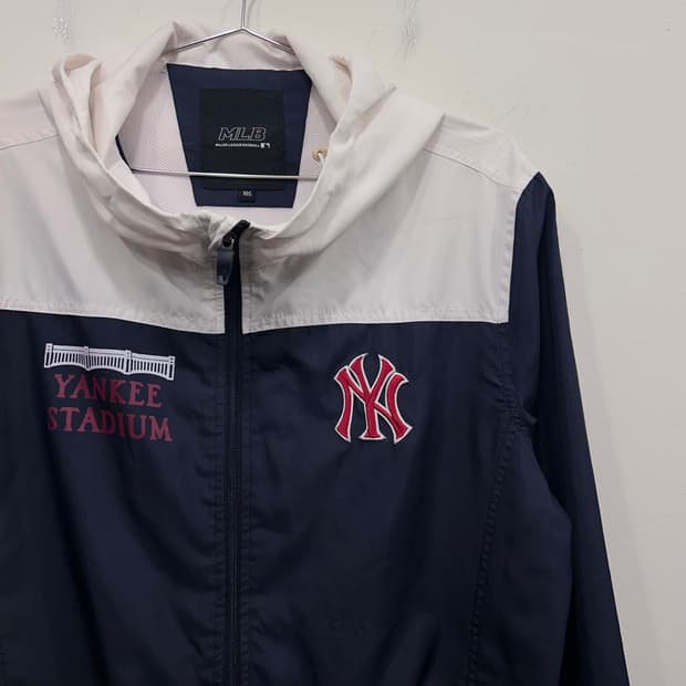MLB 양키스 스타디움 이너메쉬 후드 바람막이