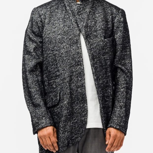 *새상품* 꼼데가르송 옴므플러스 럭셔리 비대칭 양면 자켓 - 485만원