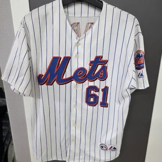 마제스틱 뉴욕 메츠 박찬호 마킹 유니폼 105-110