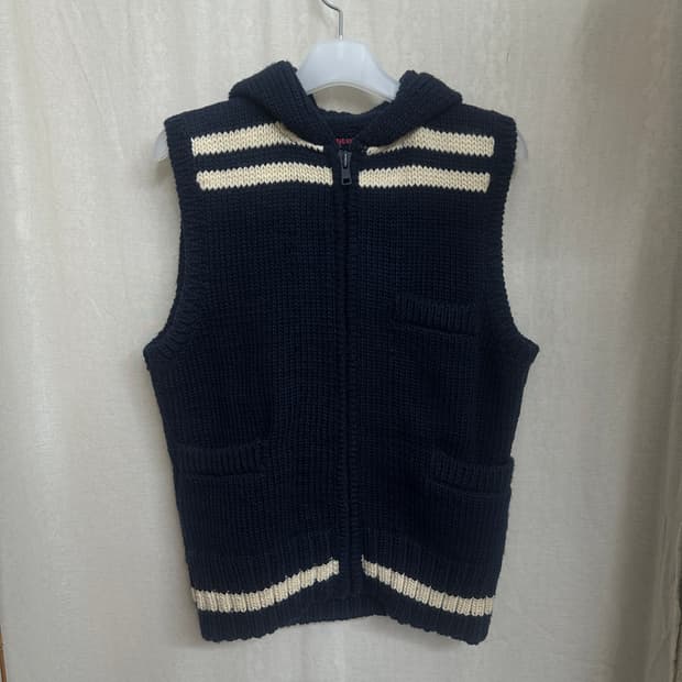 blue blue 울100 후드베스트