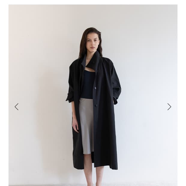 ehre 트렌치 코트 블랙