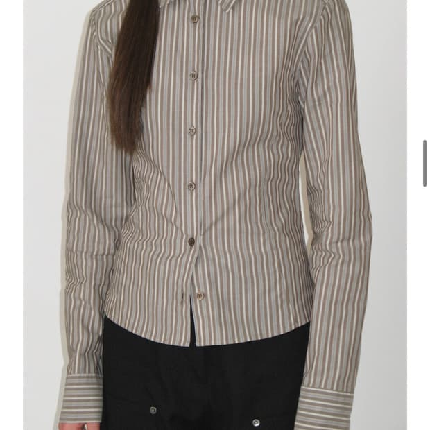 썬번프로젝트 스트라이프 셔츠