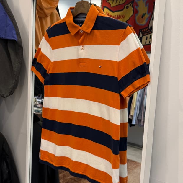 Tommy Hilfiger 타미힐피거 스트라이프 pk 반팔 티셔츠