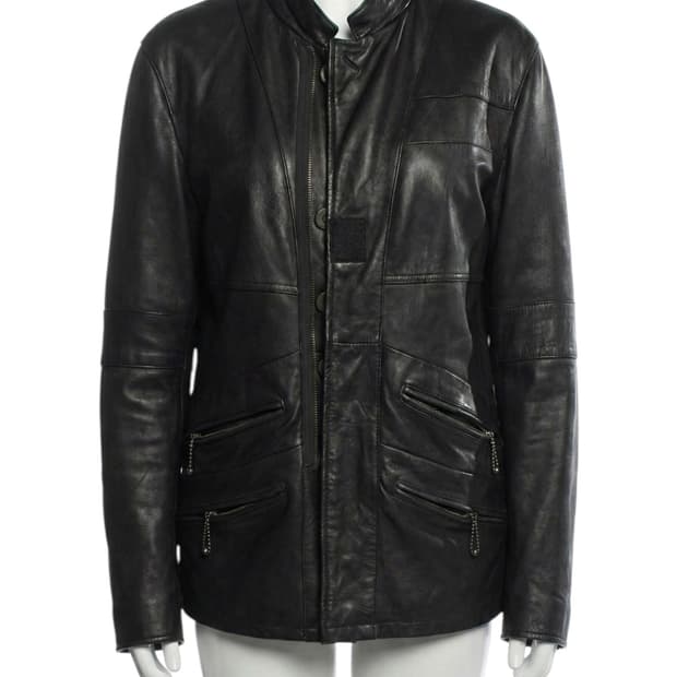 military leather jacket