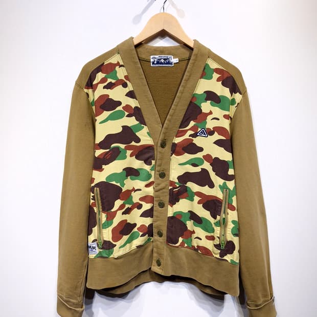 A BATHING APE 베이프 카모 코튼 가디건(L)