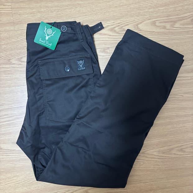 [새상품/32] 남이서팔 SW28 퍼티그 트윌 팬츠 면바지 블랙  