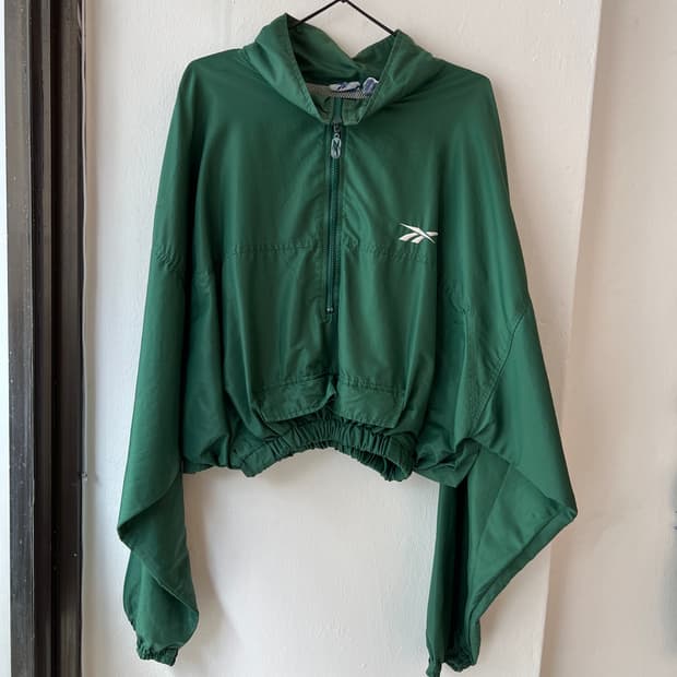 [2XL] 리복 빈티지 커스텀 아노락 그린