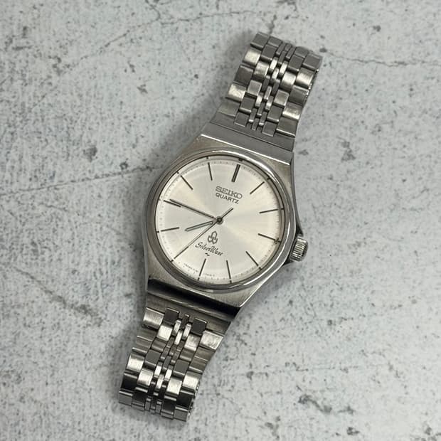 80s 빈티지 세이코 실버웨이브 쿼츠