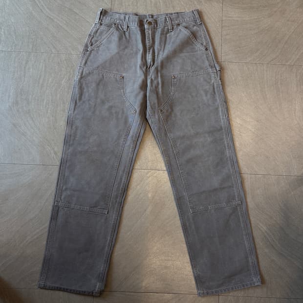 칼하트 정품 그레이 더블니 팬츠 바지