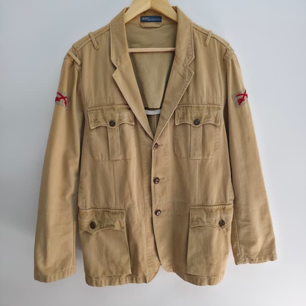 [L] 폴로 랄프로렌 밀리터리 코튼 사파리 자켓