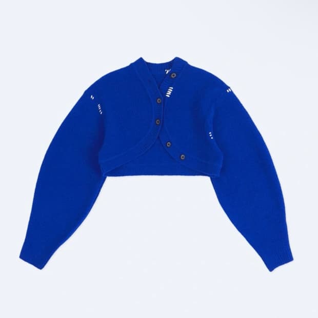 (새상품)아더에러 트와일 가디건 블루